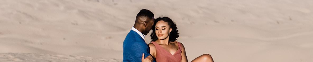 Formal Imperial Sand Dunes Engagement Session