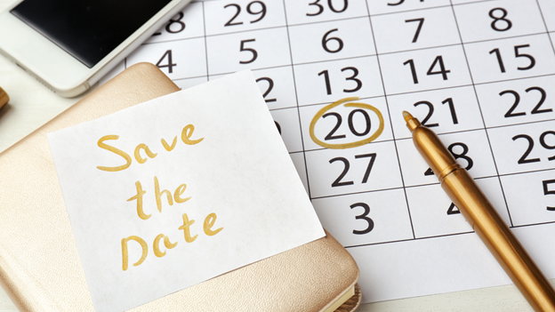 Save the date with date calendar selected