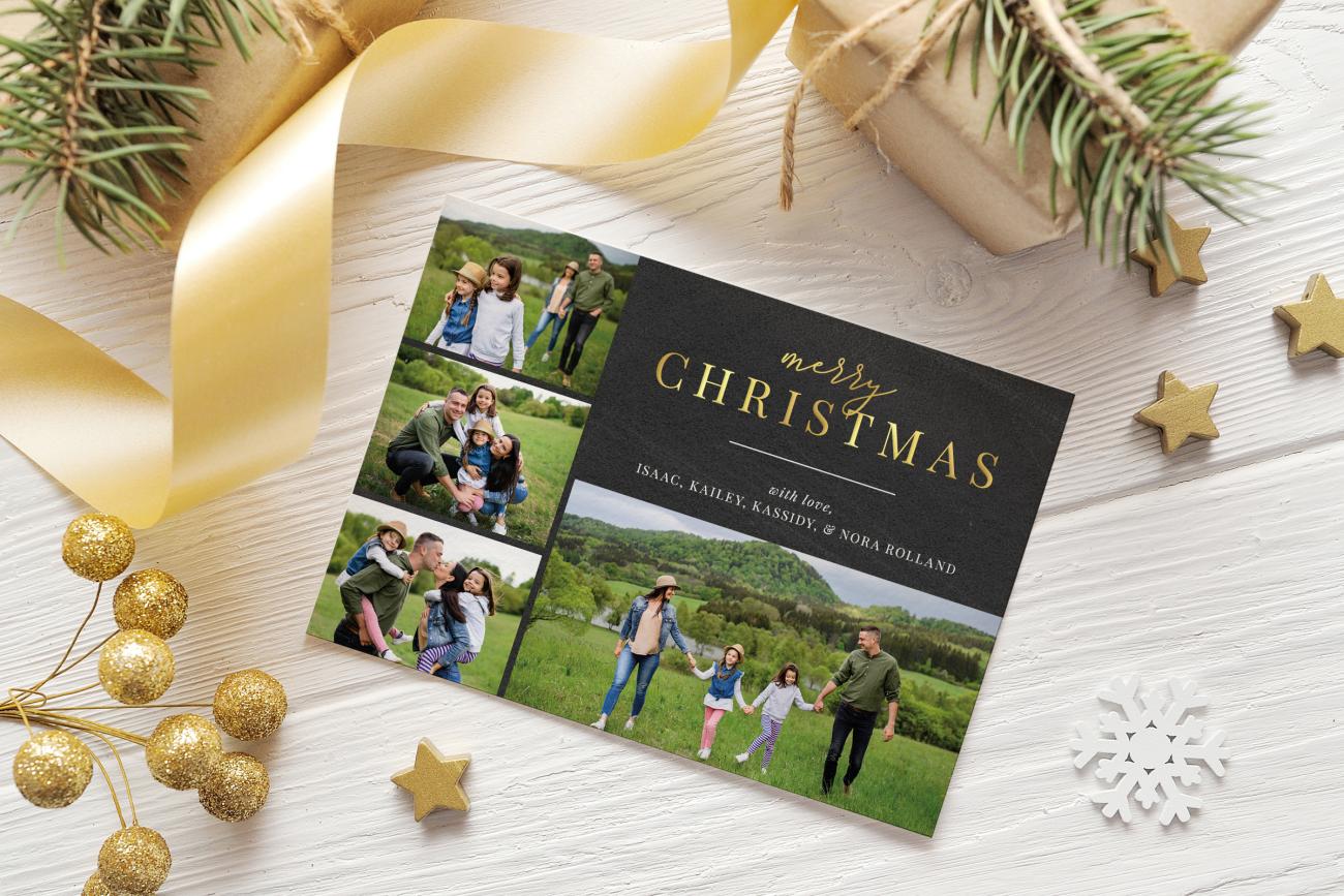 Foil Christmas Cards that Dazzle