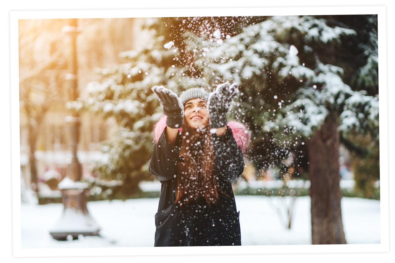 Winter Photos for Graduation Confetti