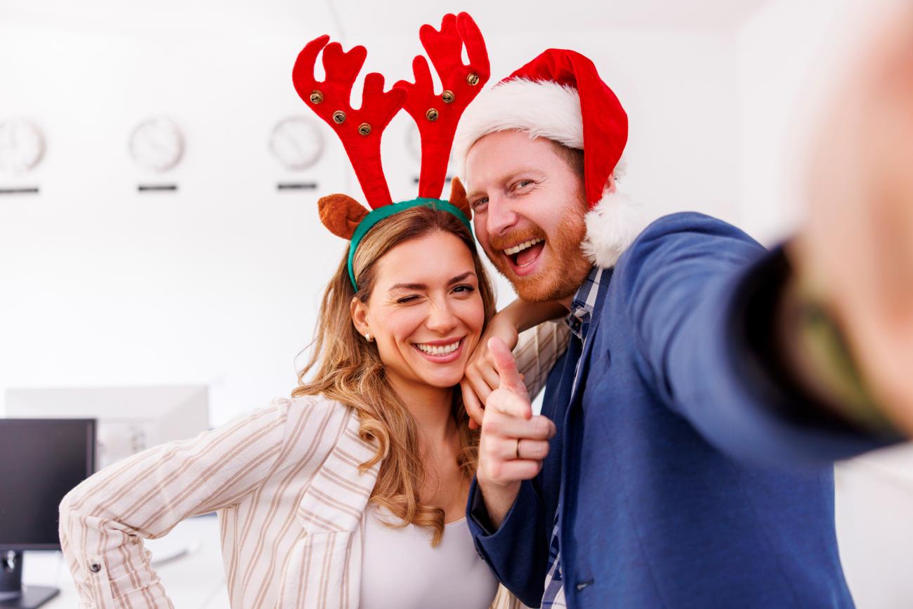 Funny Christmas Photo for business