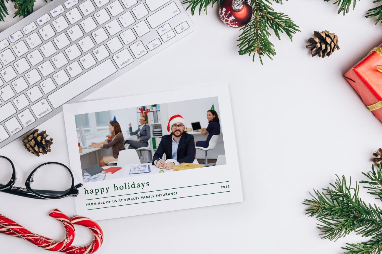 Funny Christmas Business Photo Christmas Card