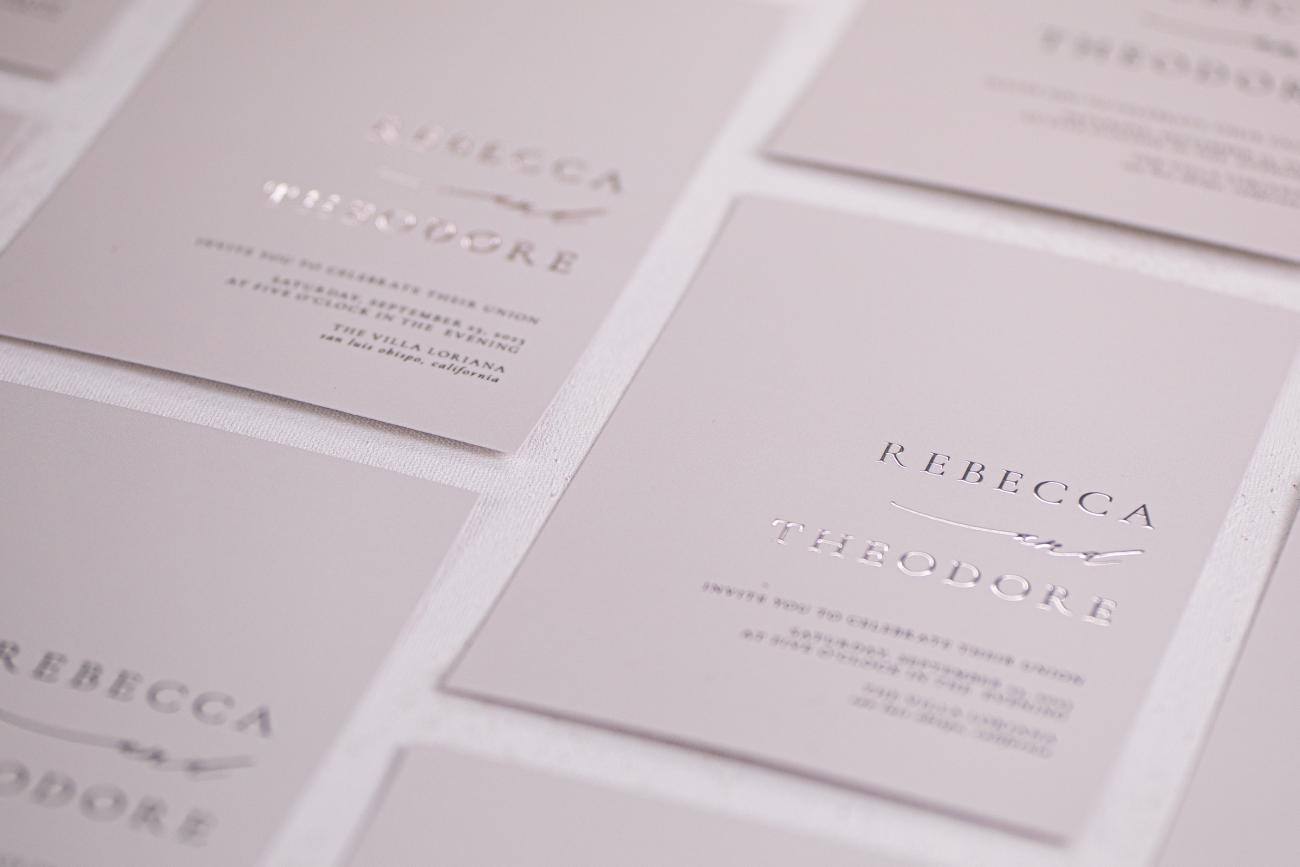 Custom Foil Wedding Invitations