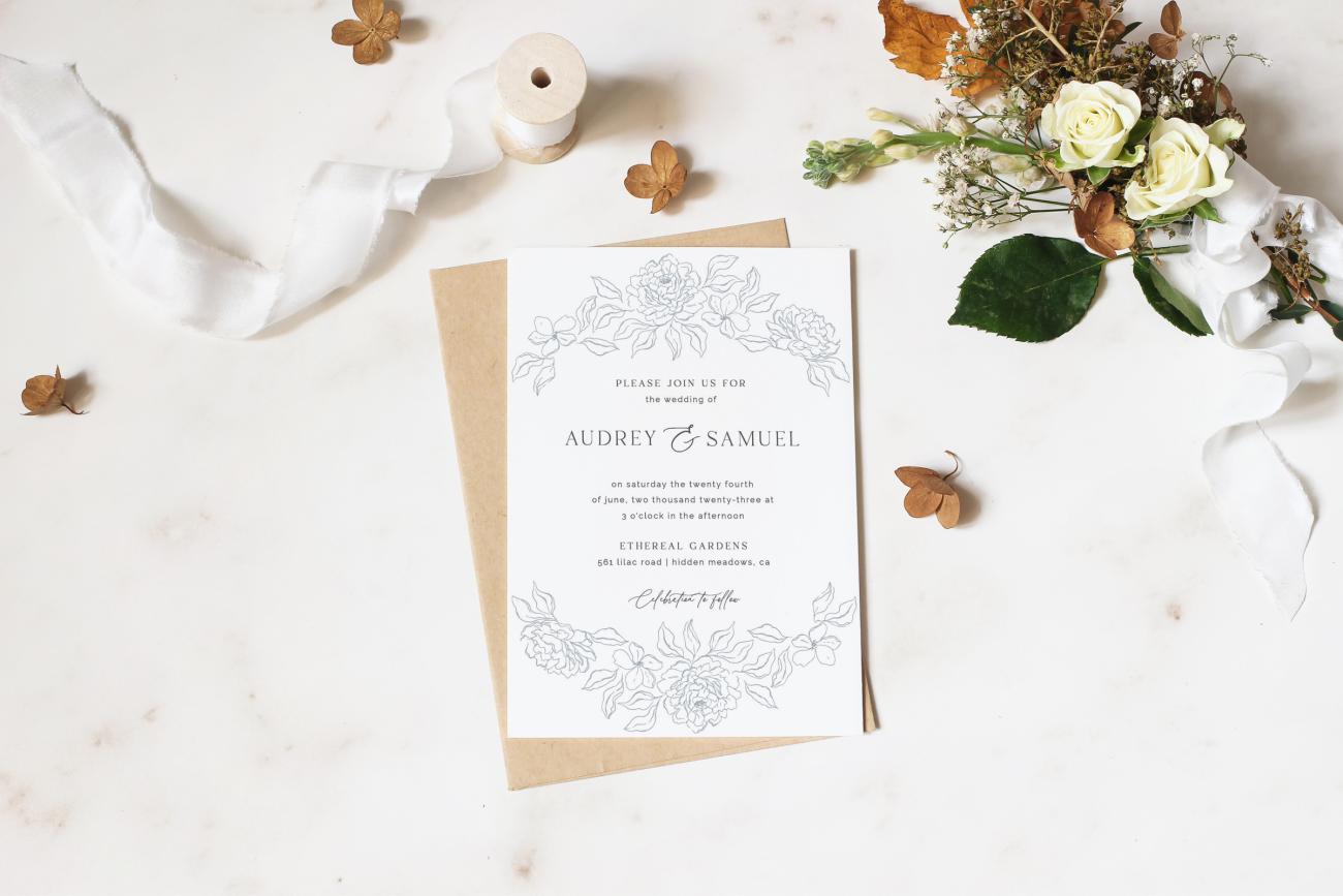 Vintage Invitations with Timeless Elegance