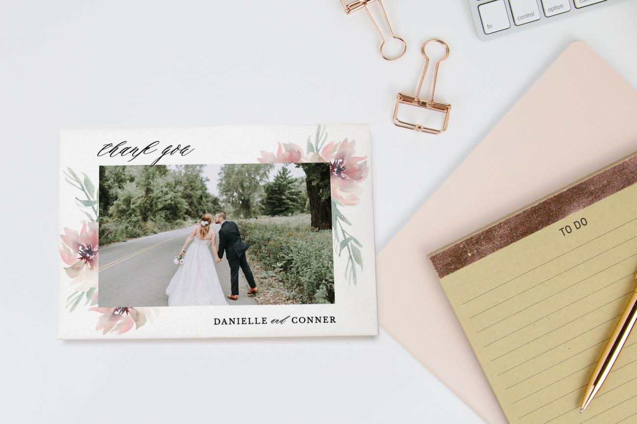 Wedding Thank You Cards on your desk