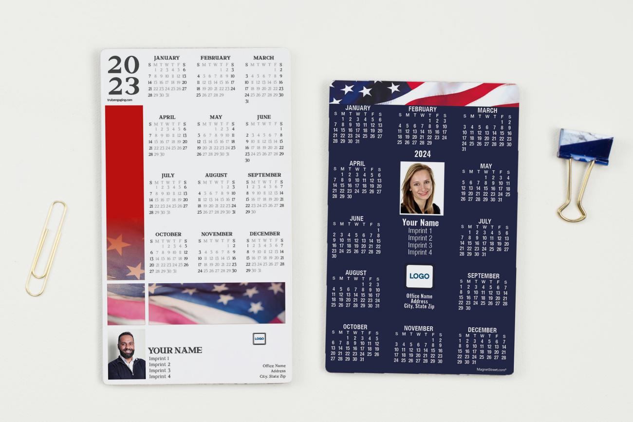 Patriotic Magnetic Calendars for 4th of July parade