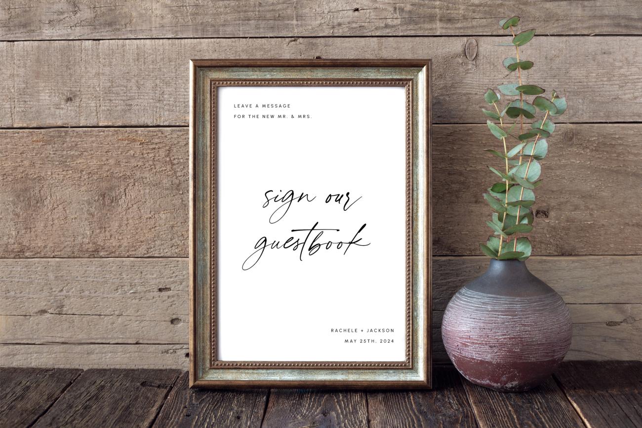 Table Top Guest Book Sign
