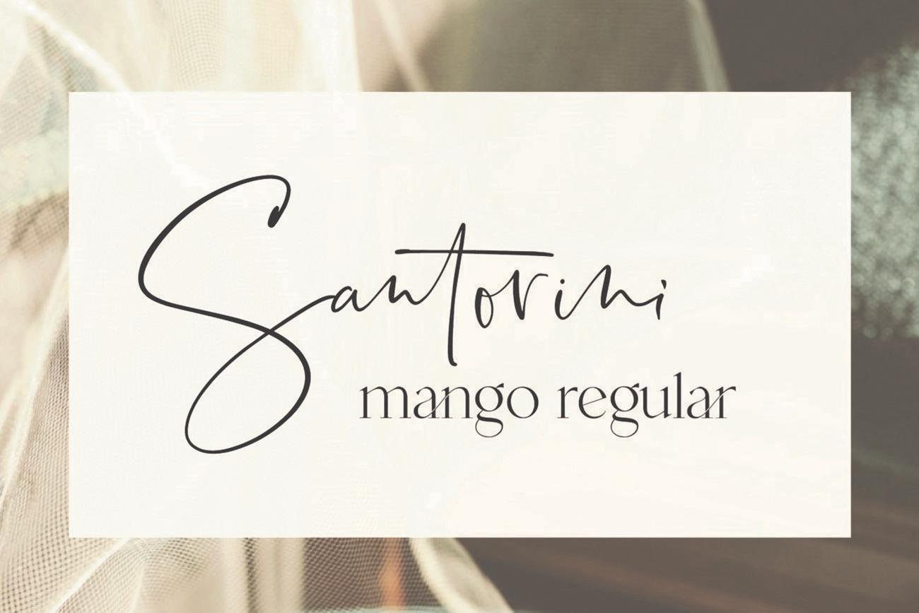 Wedding Invitation Fonts Santorini
