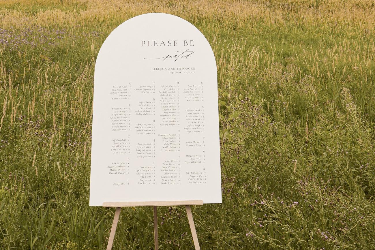 Wedding Sign in field