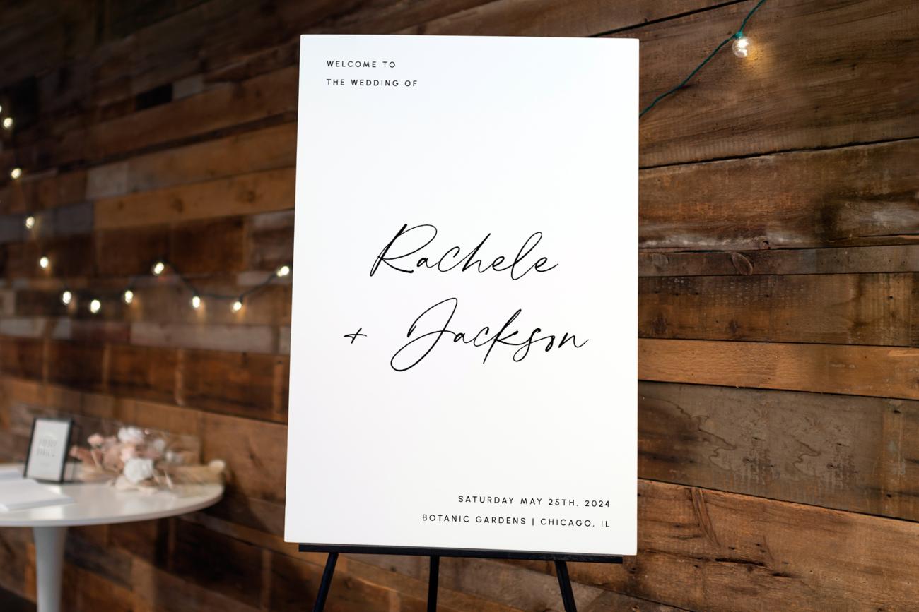 Wedding Welcome Large Sign