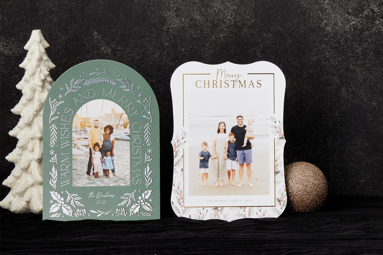 Foil Christmas Cards to shine bright