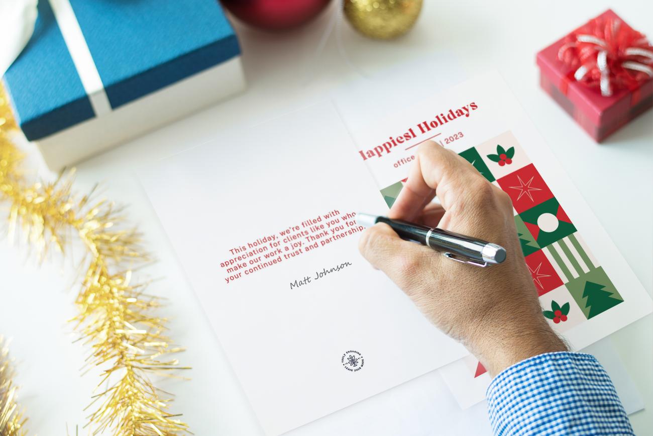 Holiday Cards for business messaging