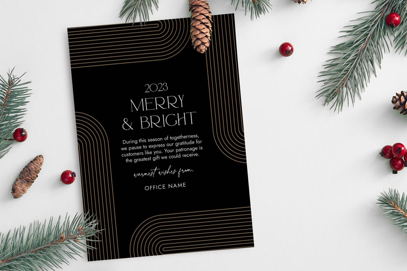 Company Messaging for meaningful holiday cards