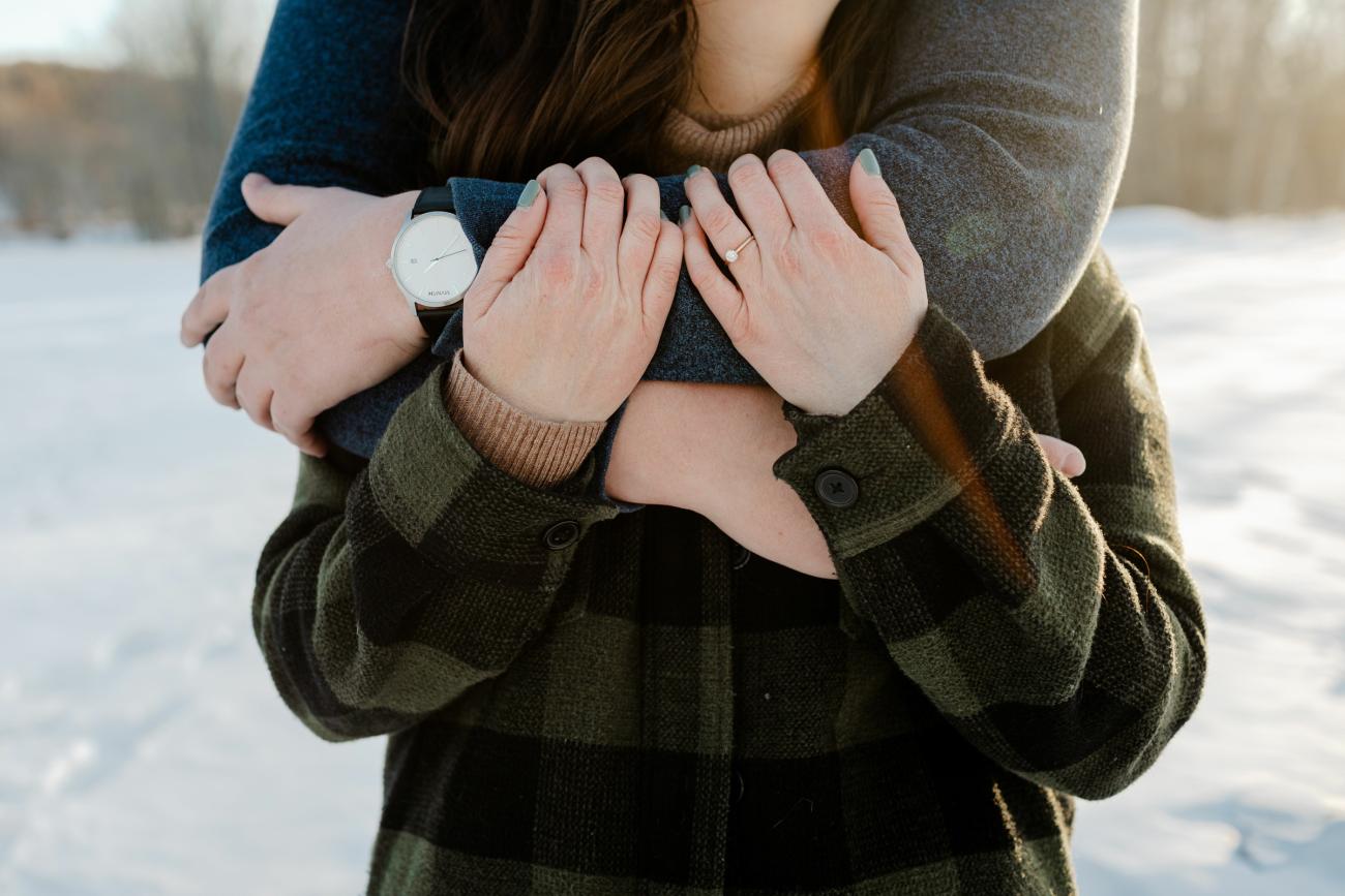 Engagement Photo Idea Winter Attire