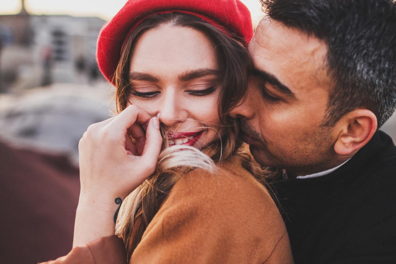 Engagement Photo Idea Timeless Winter Fashion