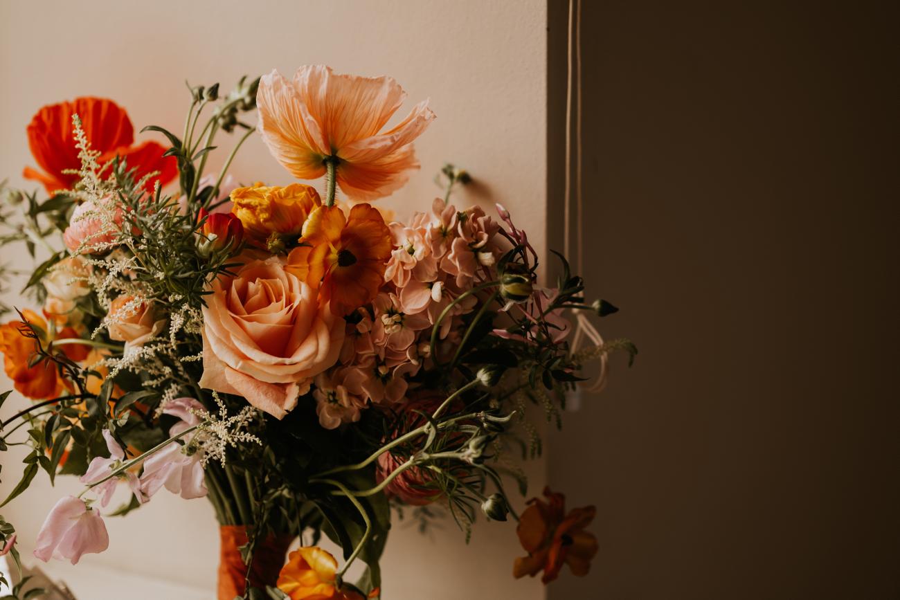 Fall Wedding Autumn Poppy Bouquet