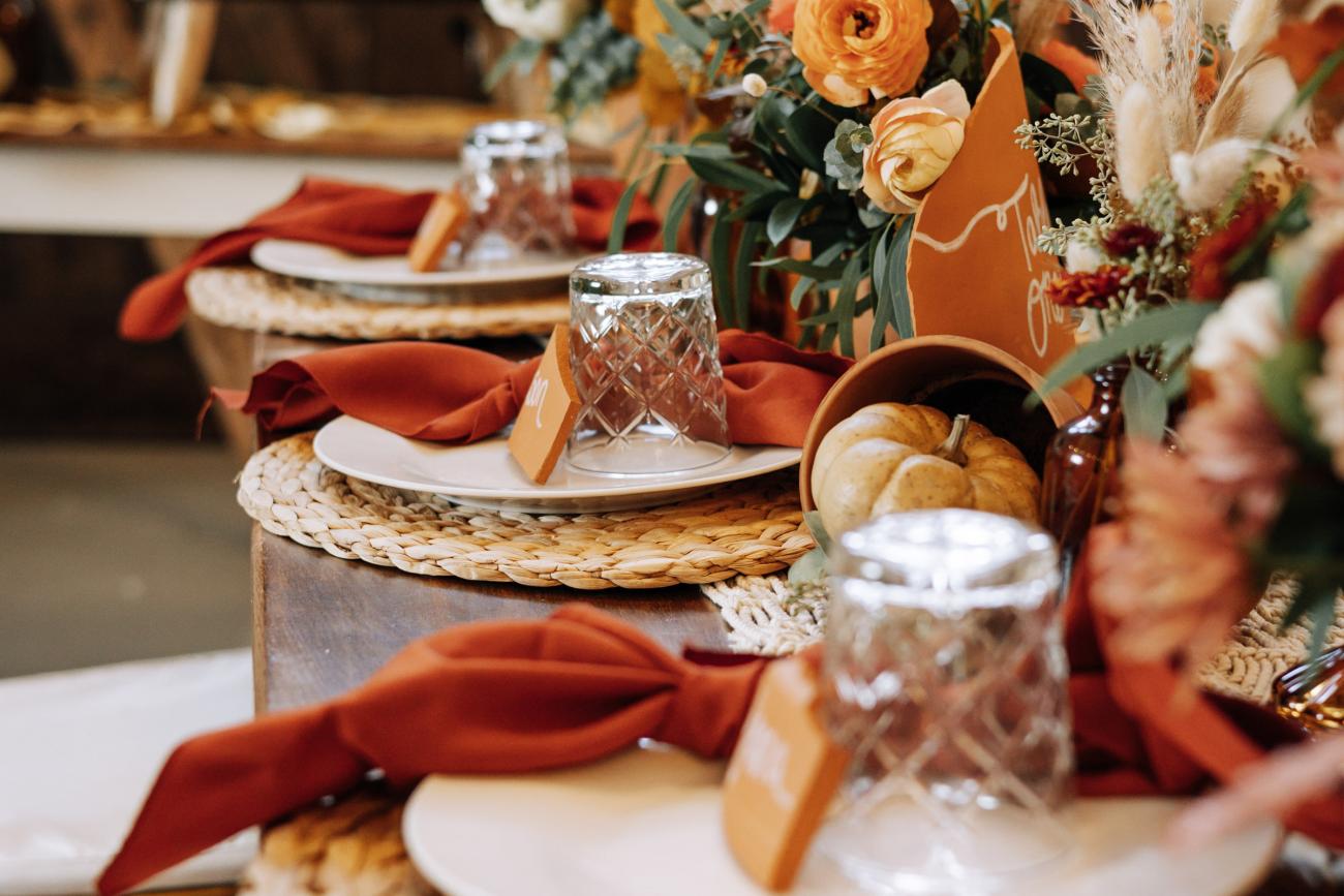 Fall Wedding Festive Fall Centerpieces