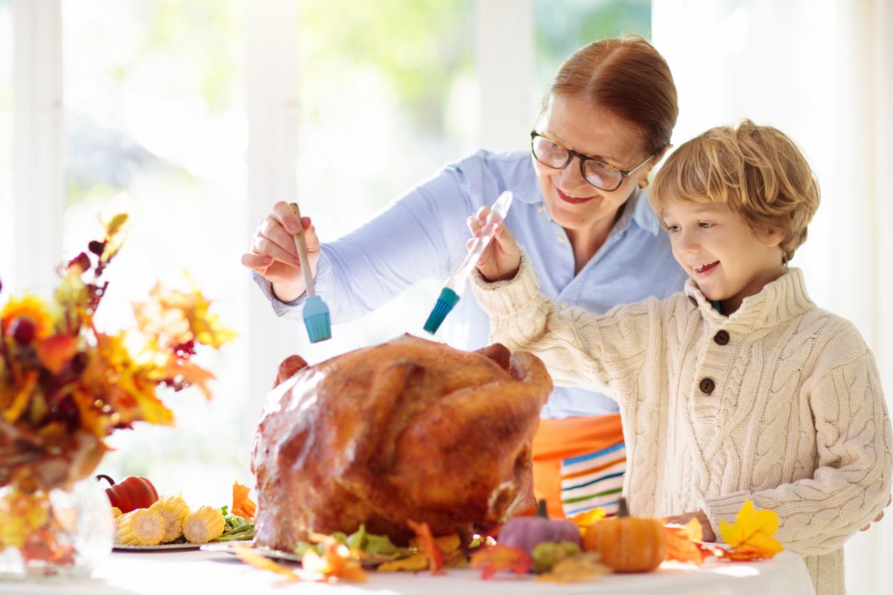 Thanksgiving Family Photo of candid moments