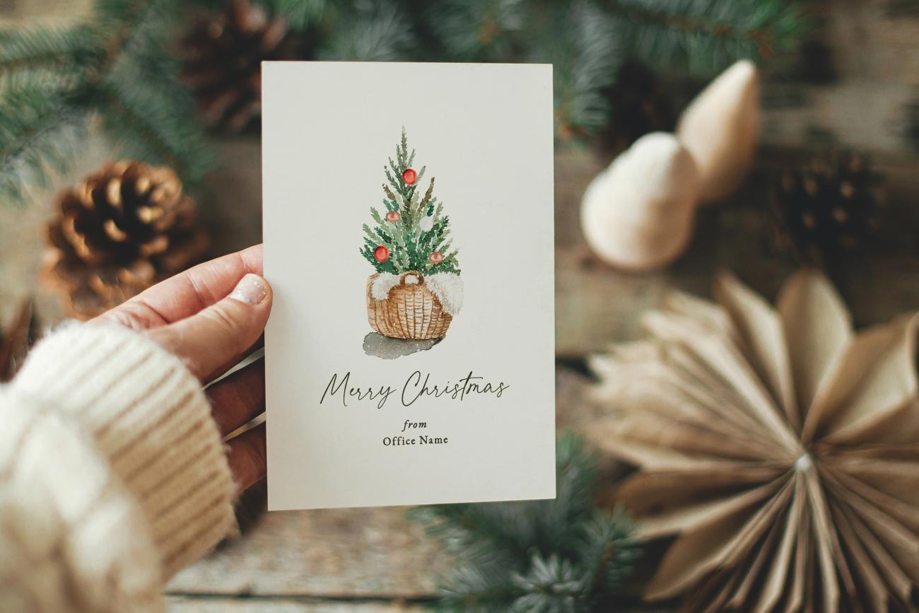 Trendy Christmas Card for Women-owned Businesses