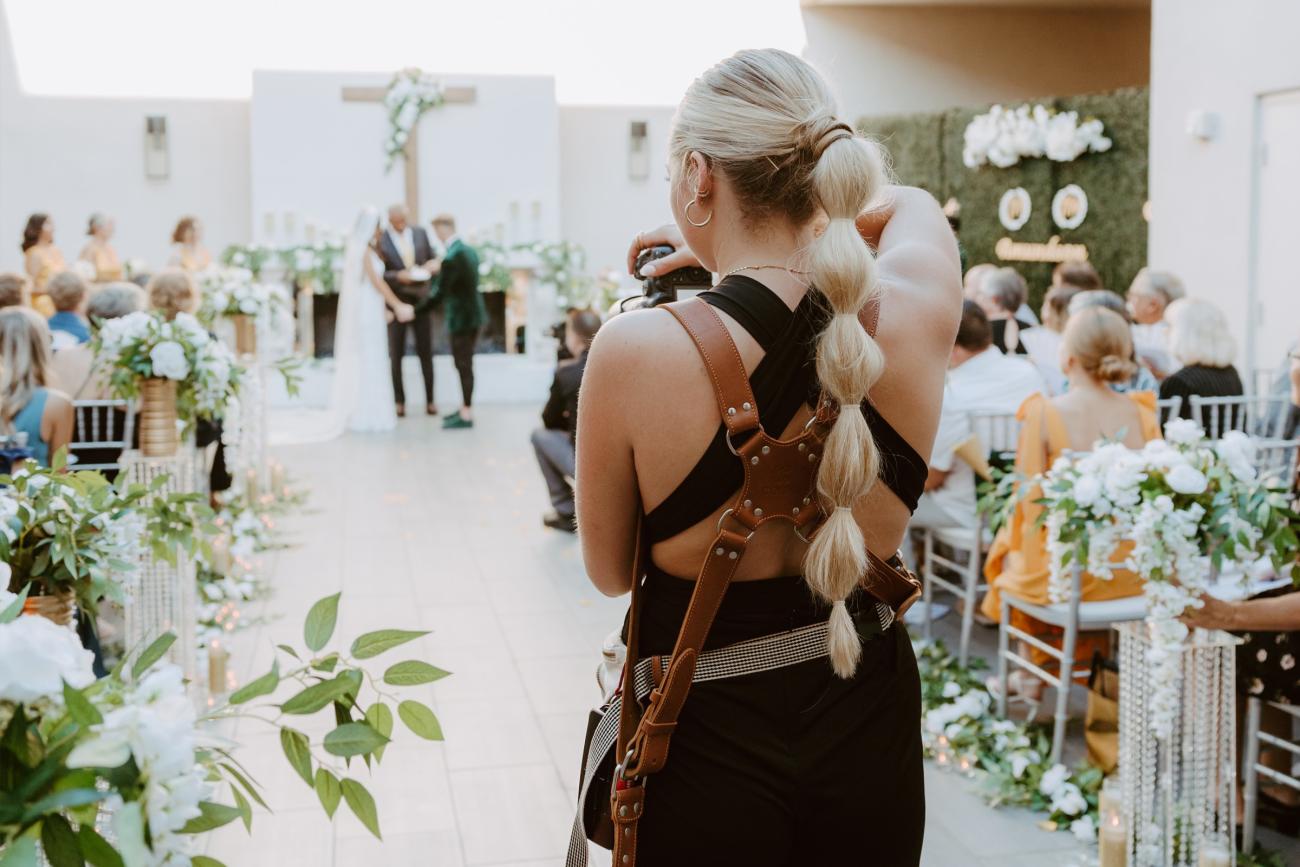 Wedding Photographer in action