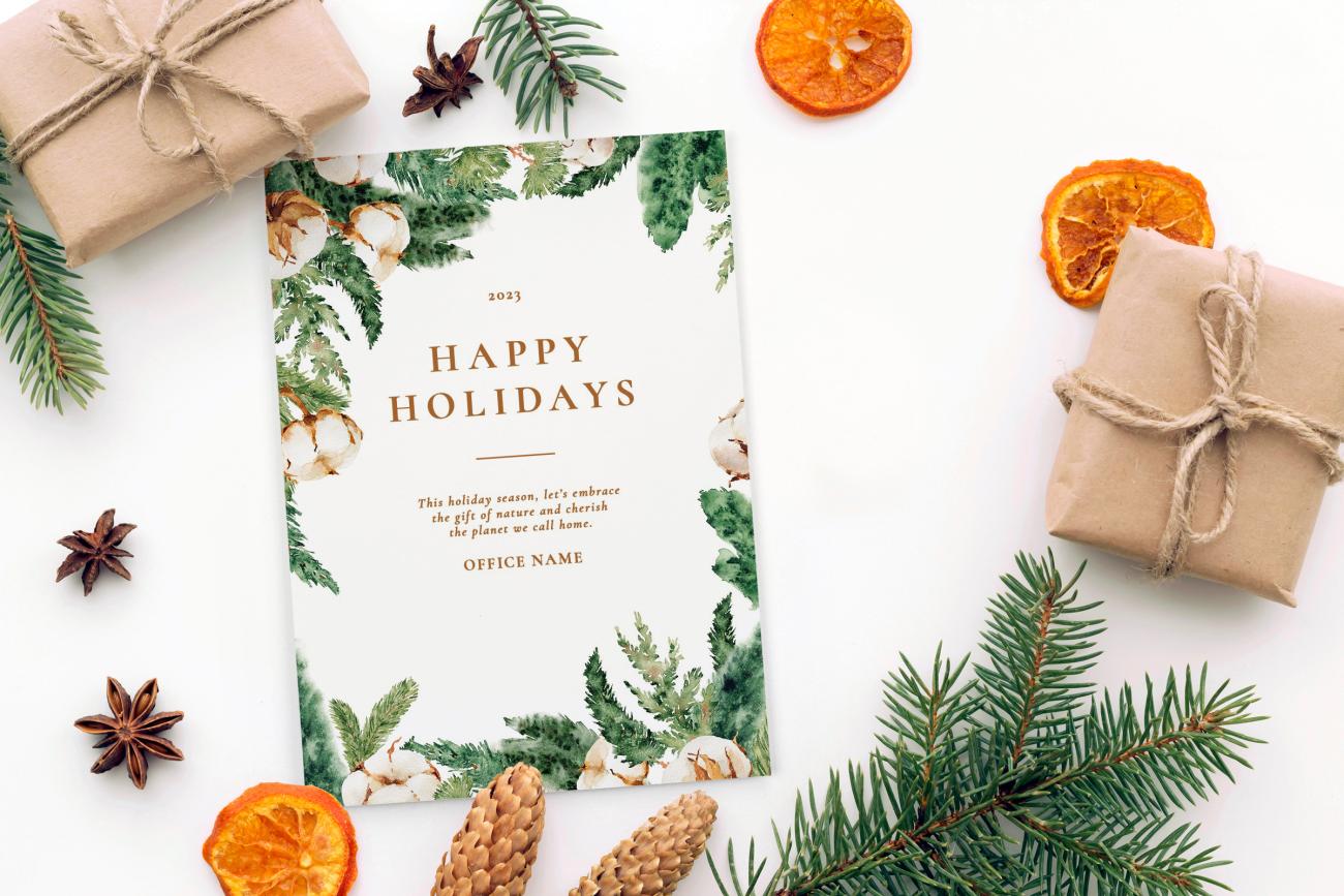 Sustainable Business Holiday Cards that are Eco-friendly