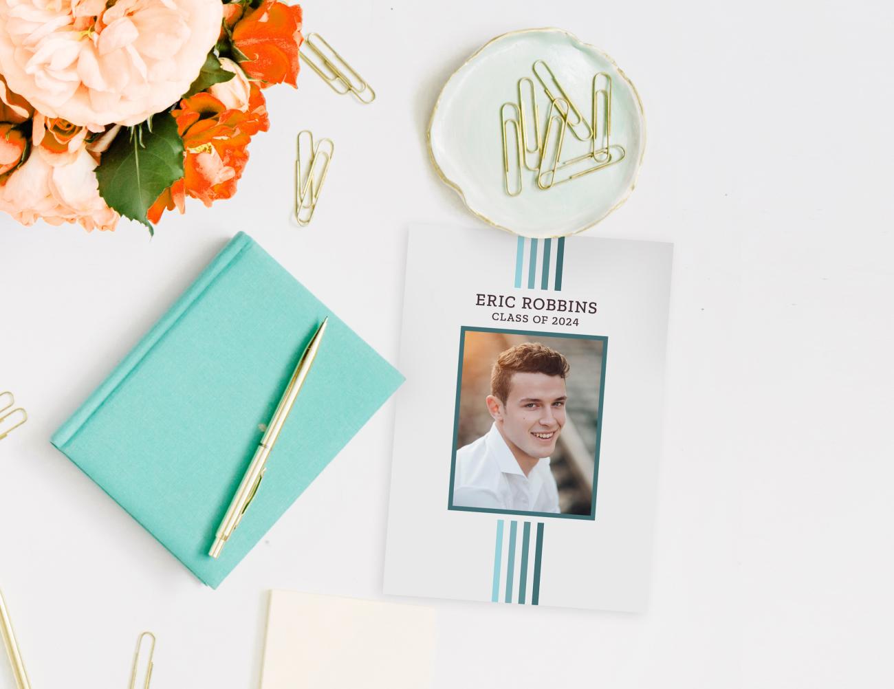 Graduation Invitation with notebook