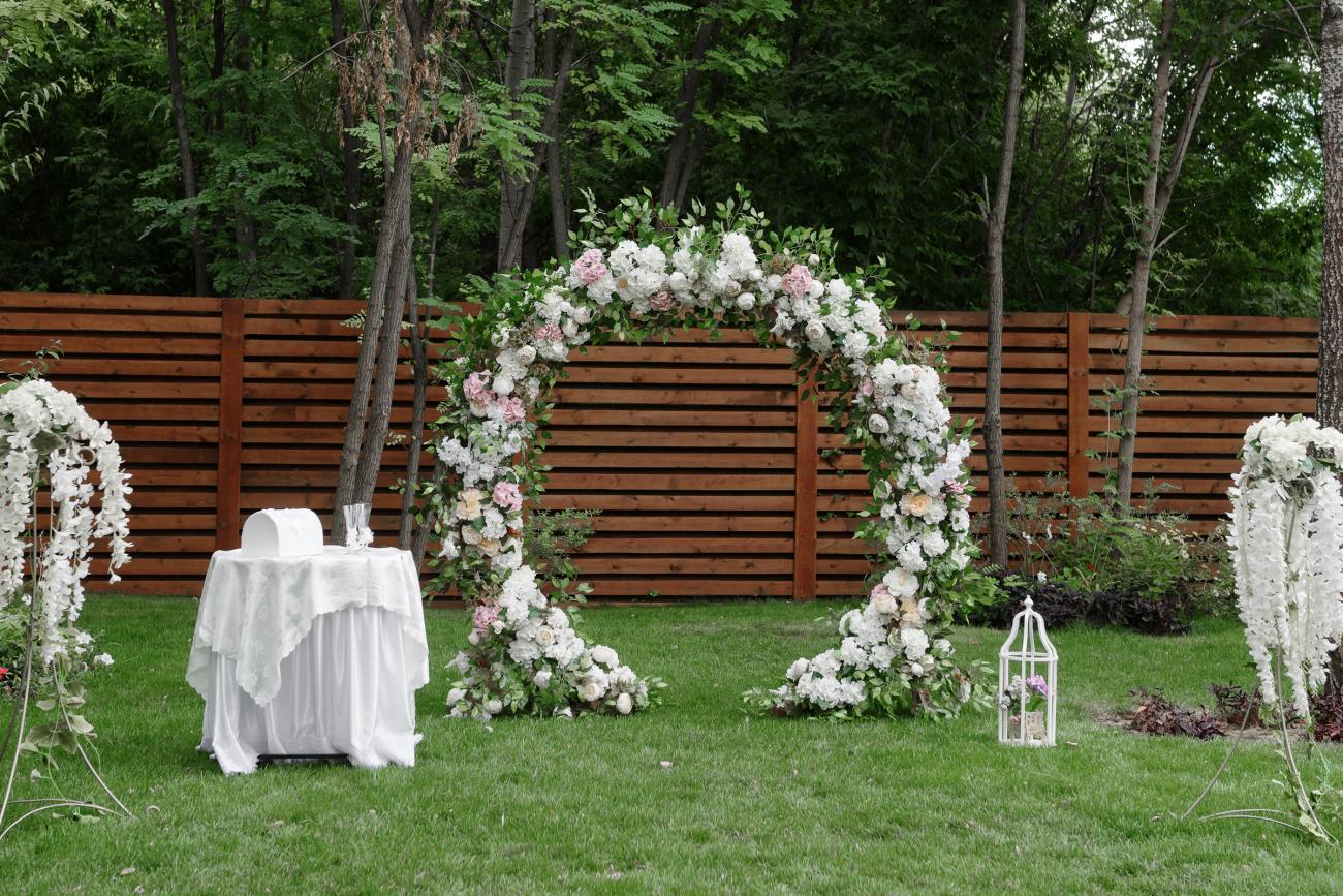 Outdoor Backyard Wedding
