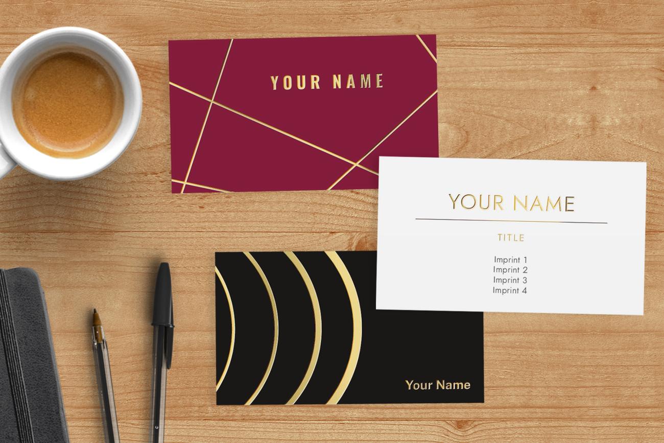 Quality Raised Foil Business Cards