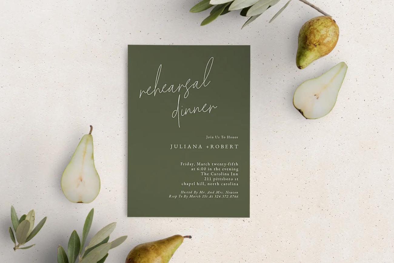 Rehearsal Dinner Invitations