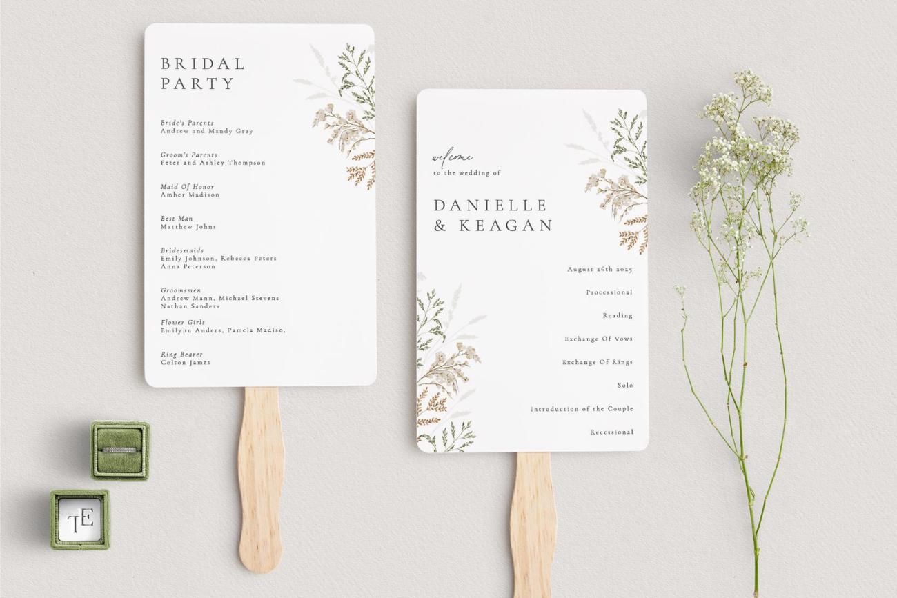 Wild Devotion Wedding Programs