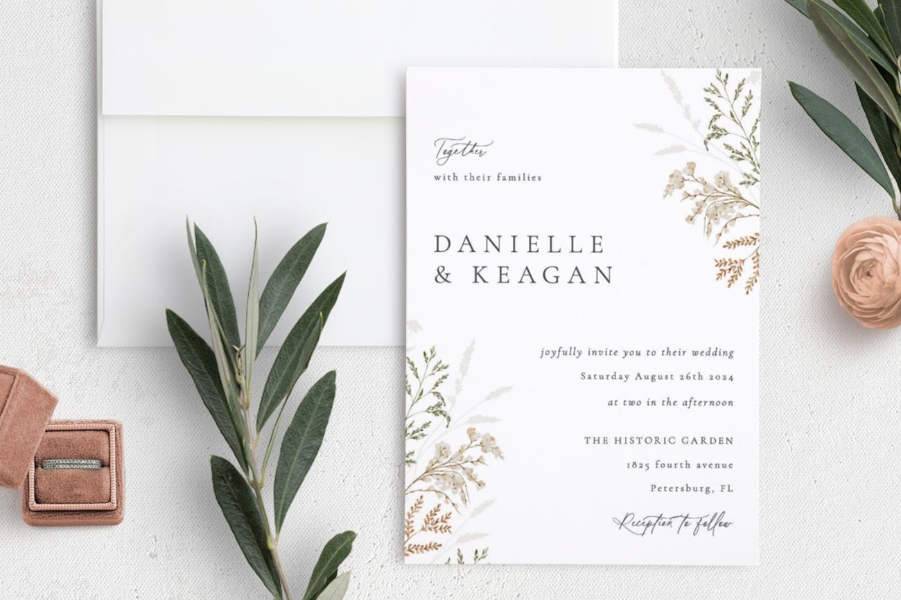 Wild Devotion Wedding Invitations