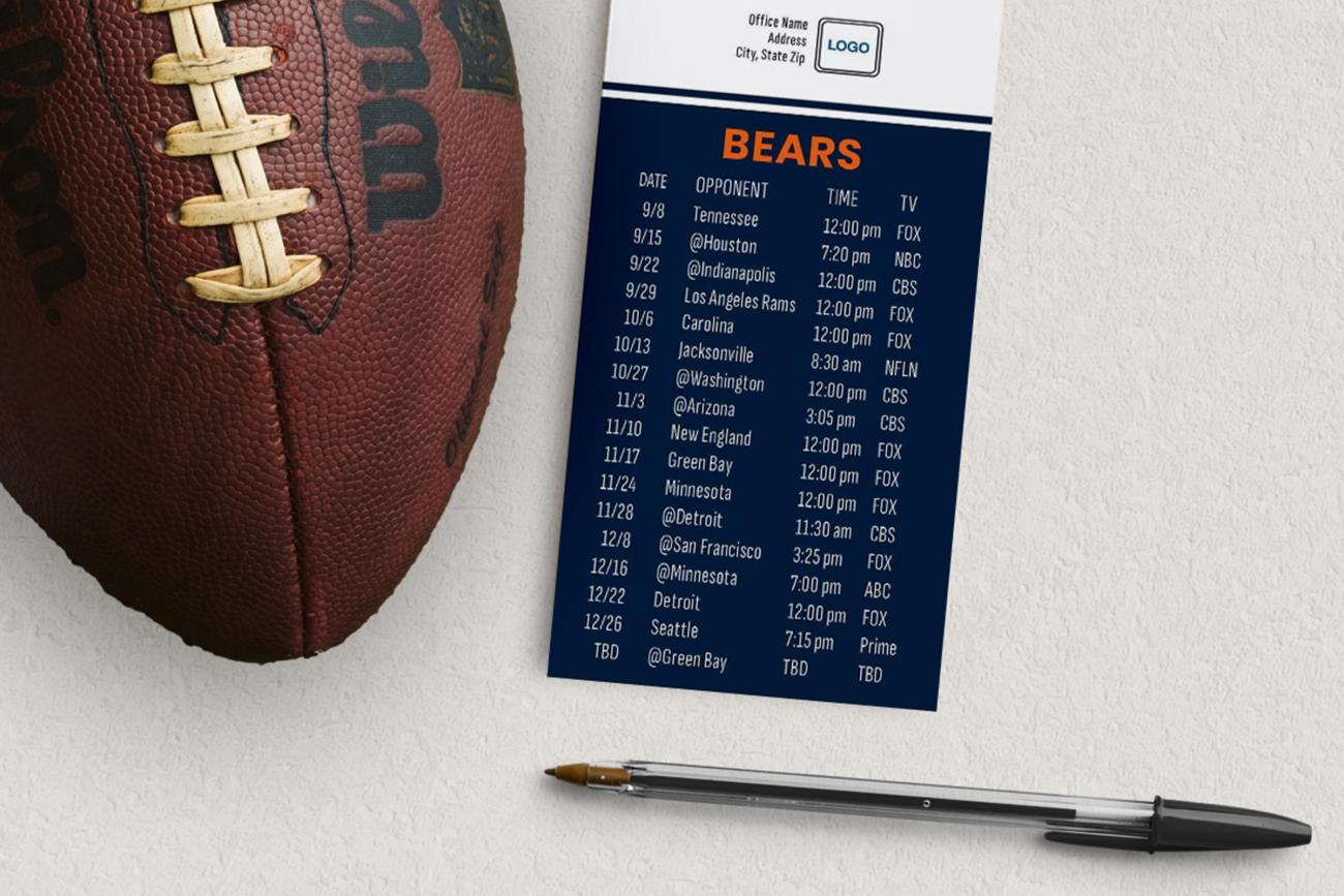 Football Schedule Calendar