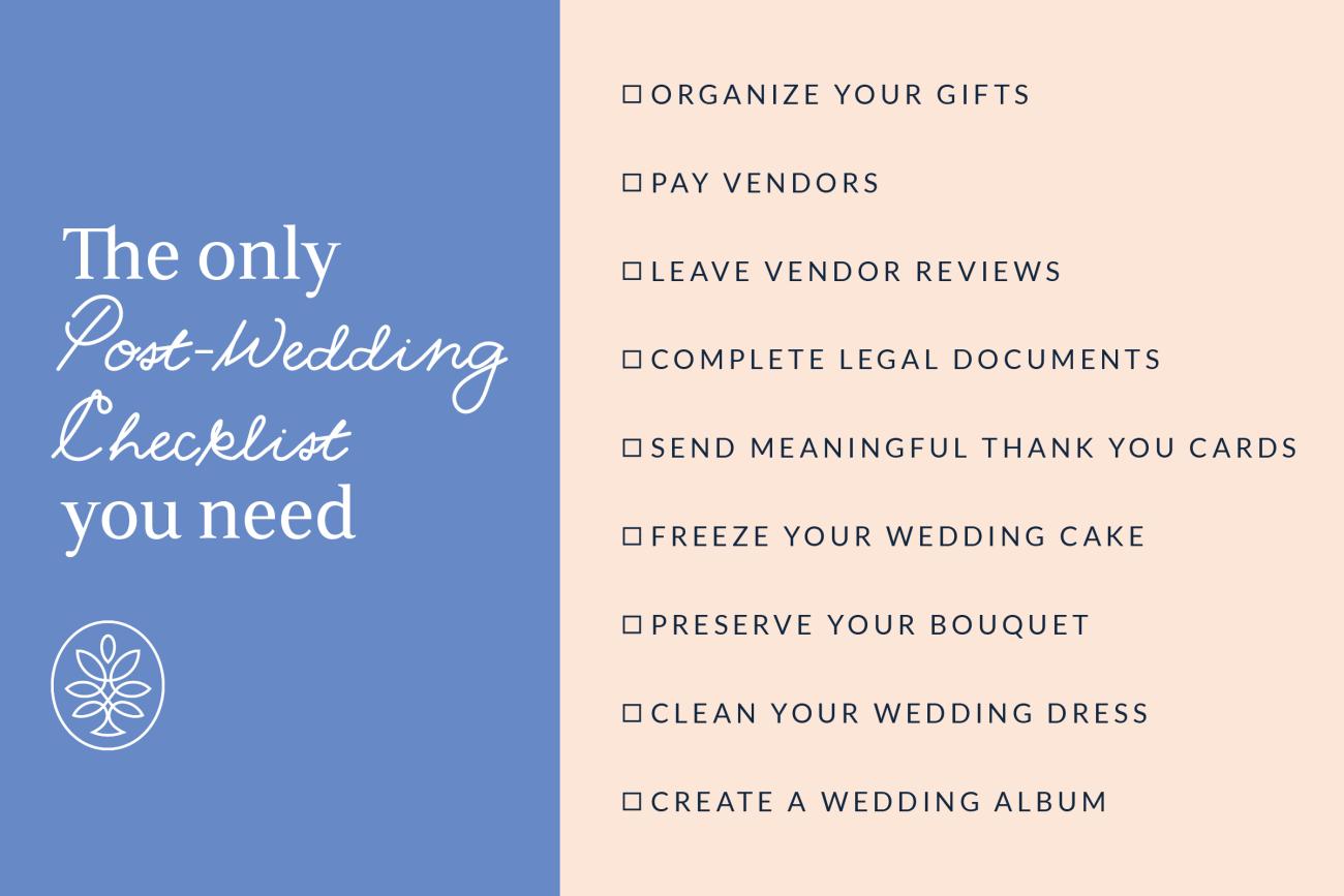 The only Post-Wedding Checklist you need