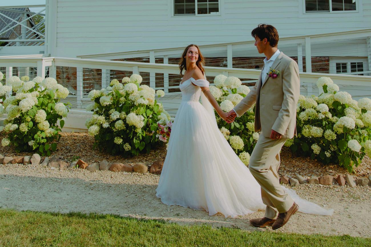 Dreamy Barn Wedding Landscaping