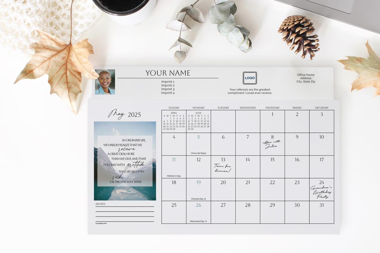 Gratitude Calendar