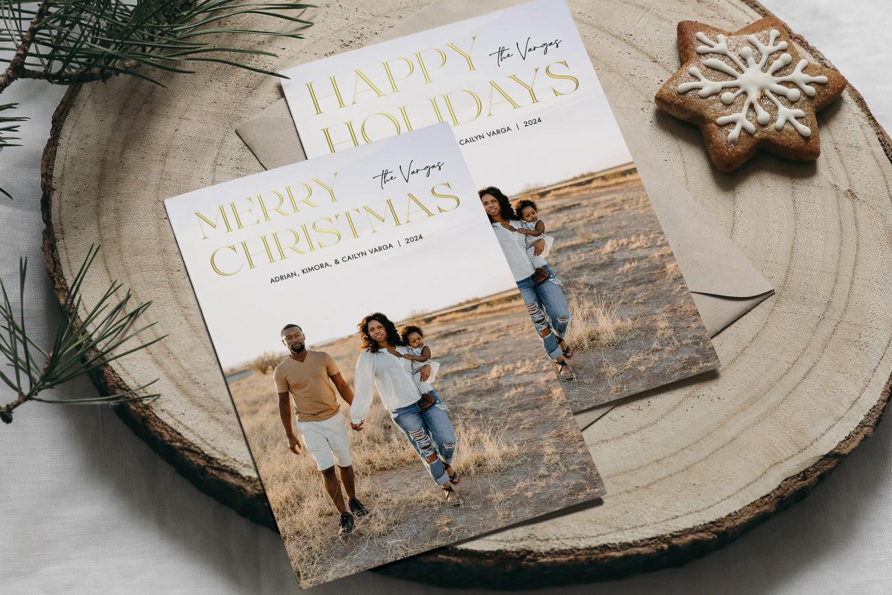 Customize your Greeting on Christmas Cards