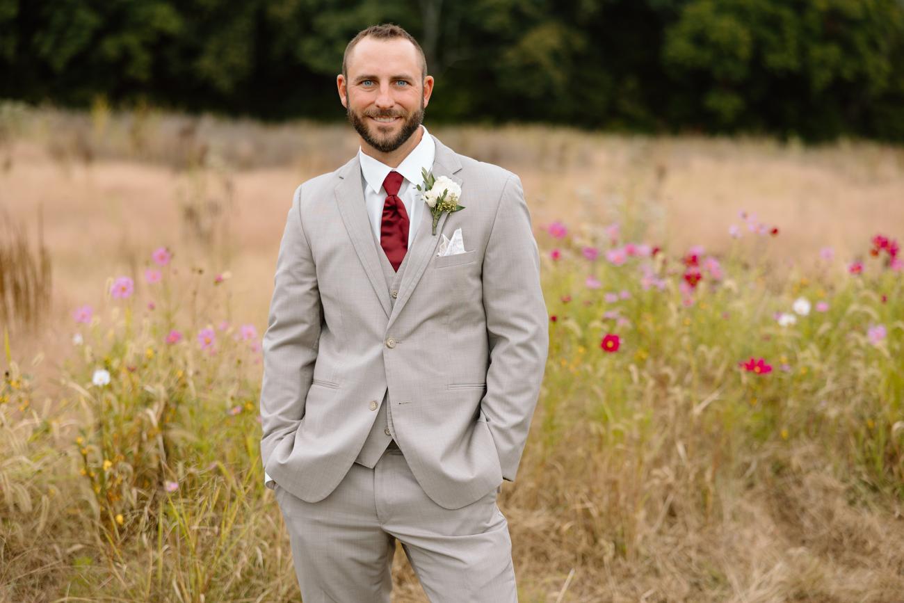 Falling for Spring Wildflower Groom