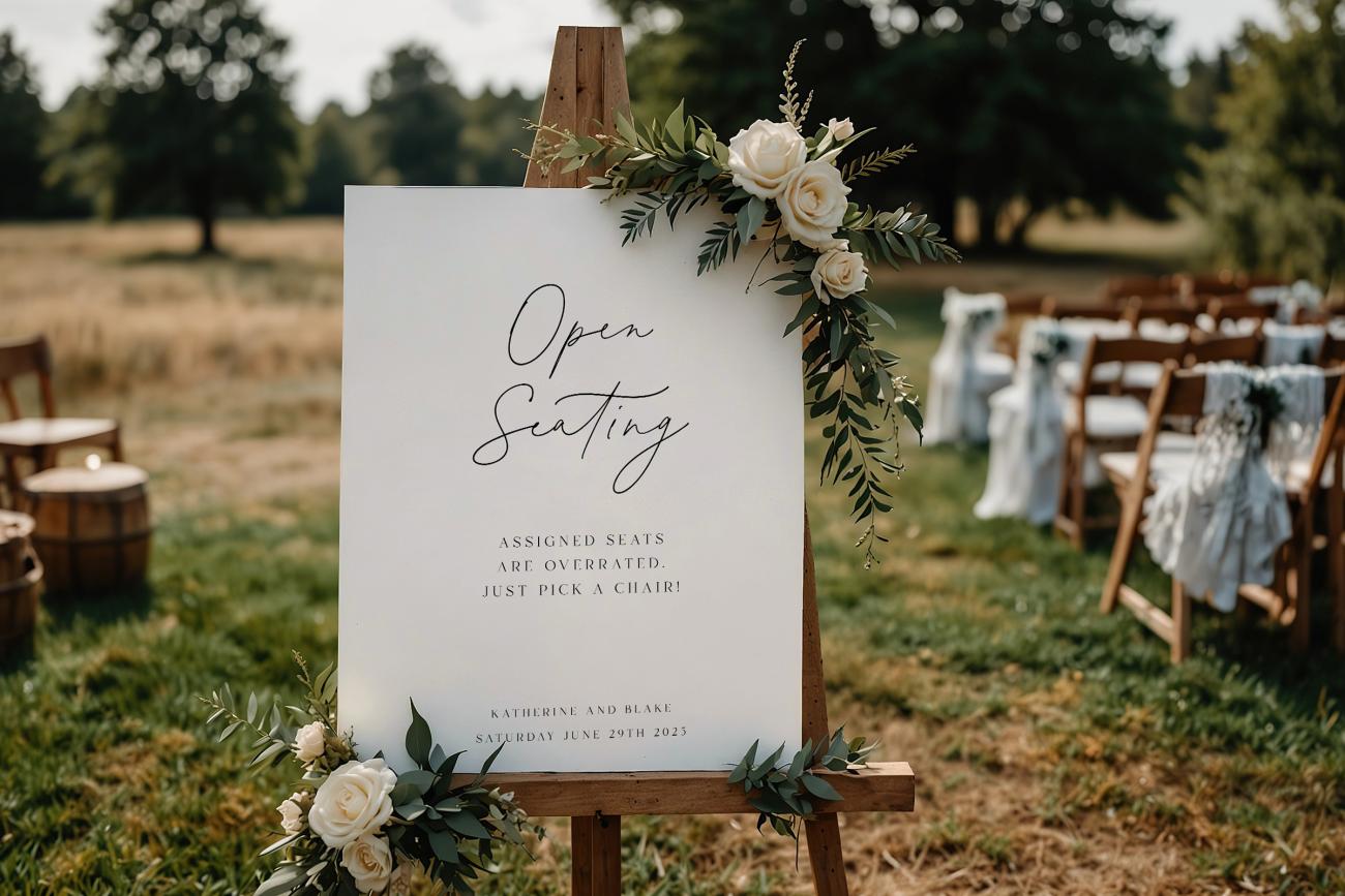 Funny Wedding Sign Customization