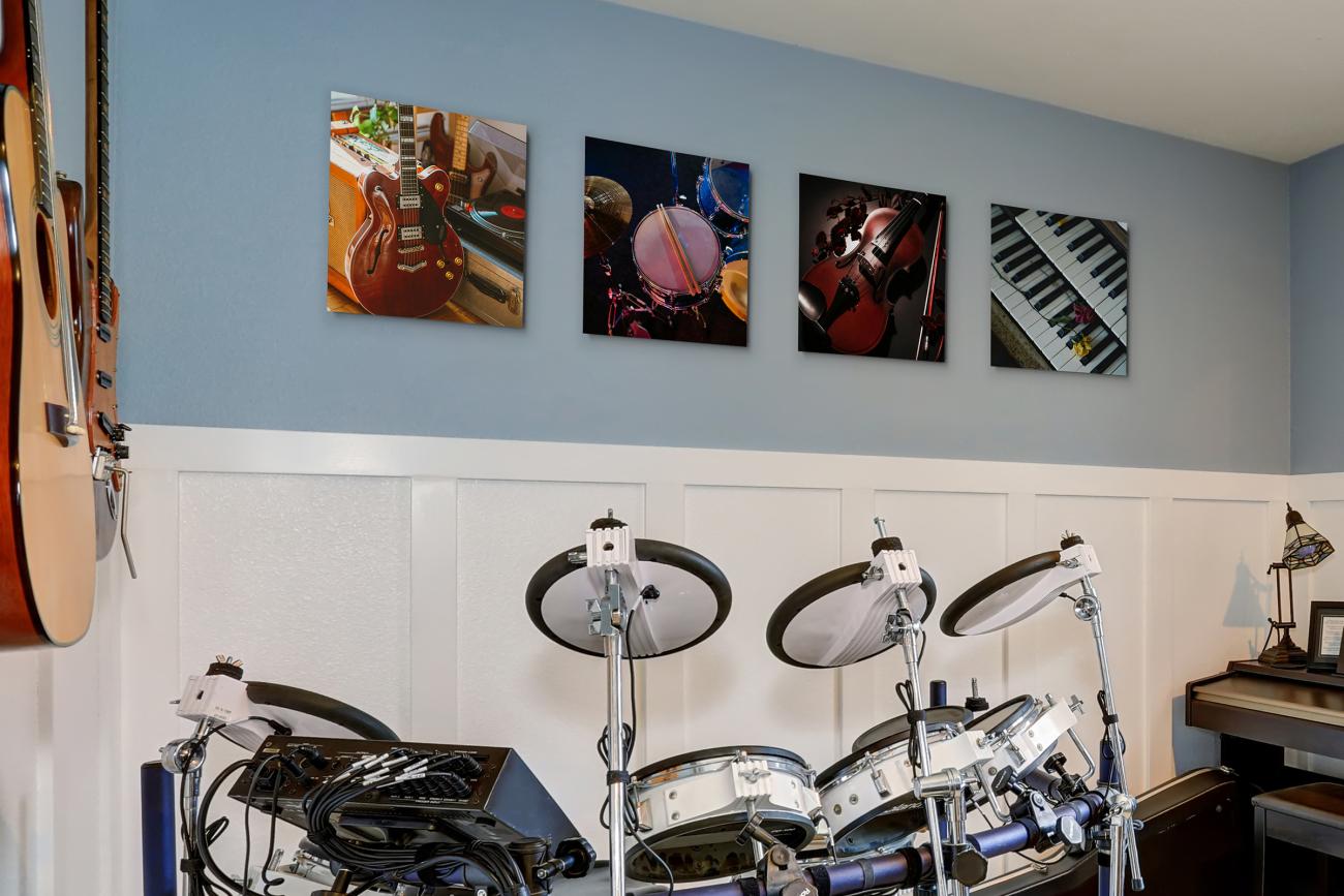 Your Space Instruments in Music Room