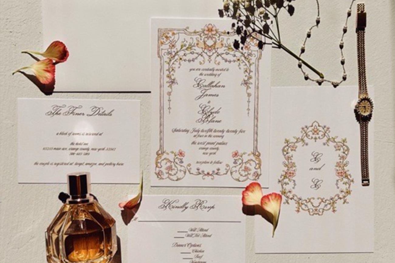 Bridgerton-inspired Wedding Invitations