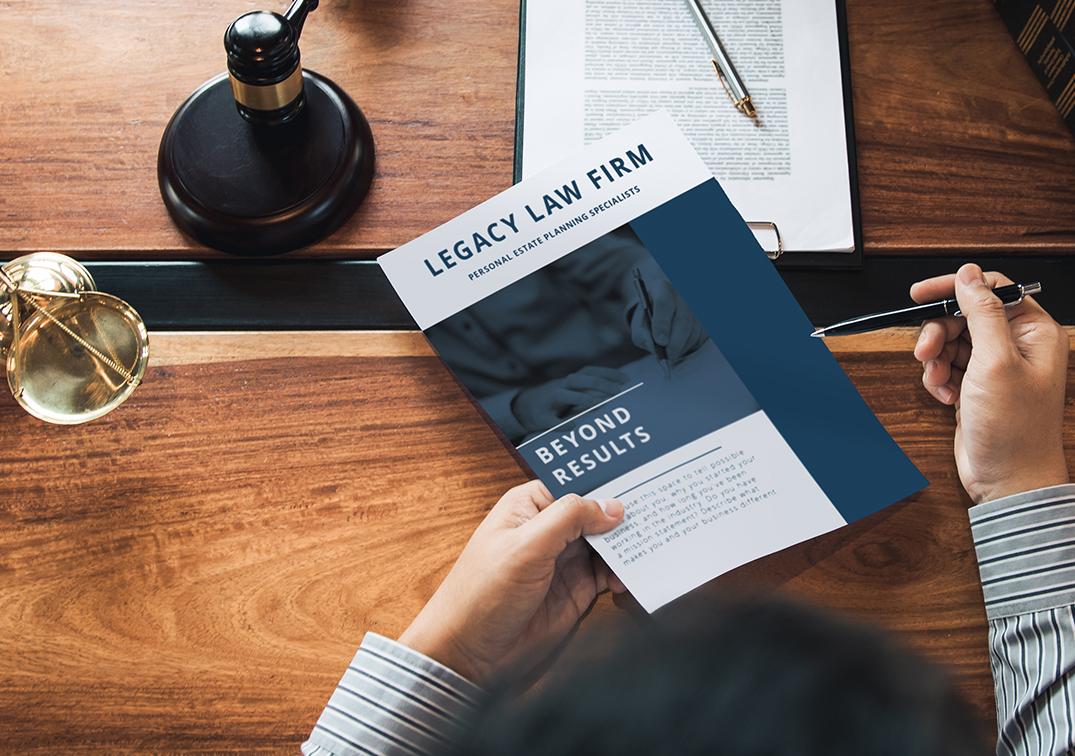 Flyer for a Law Firm