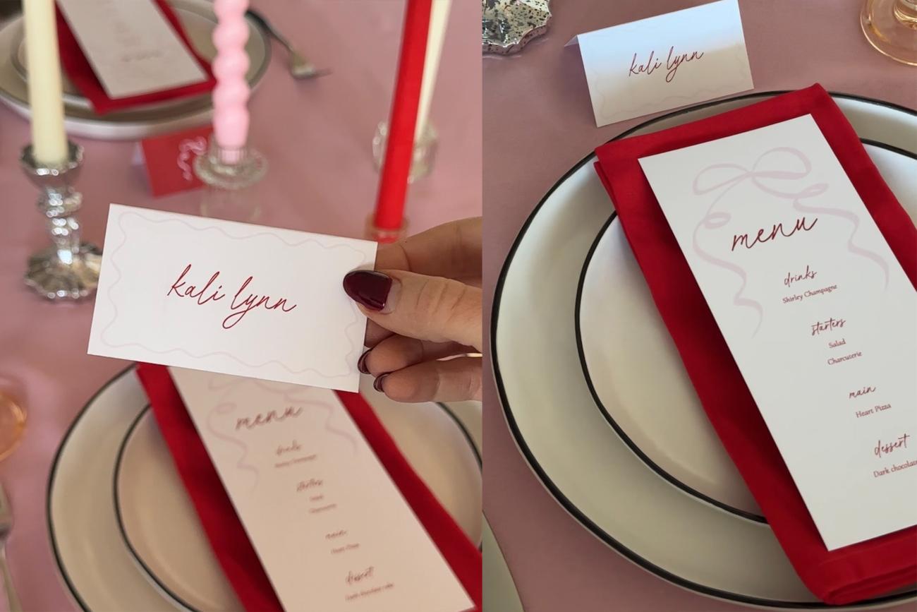 Galentine's Day Place Settings