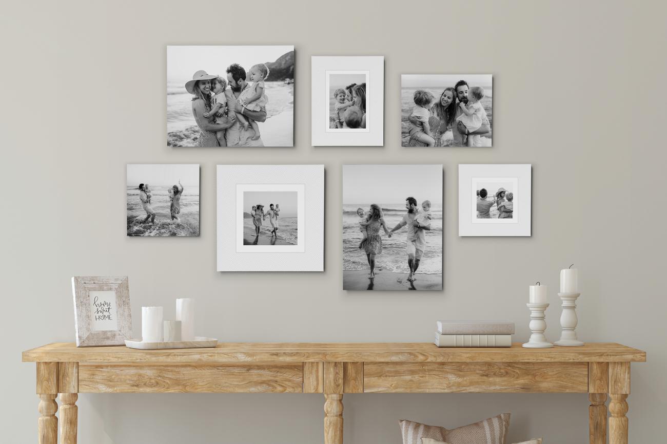 Timeless Black and White Gallery Wall
