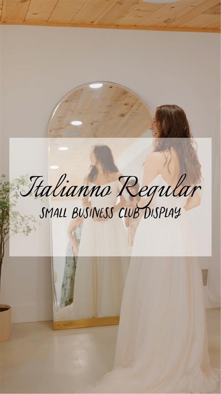 Wedding Font Pairings - Italianno Regular and Small Business Club Display