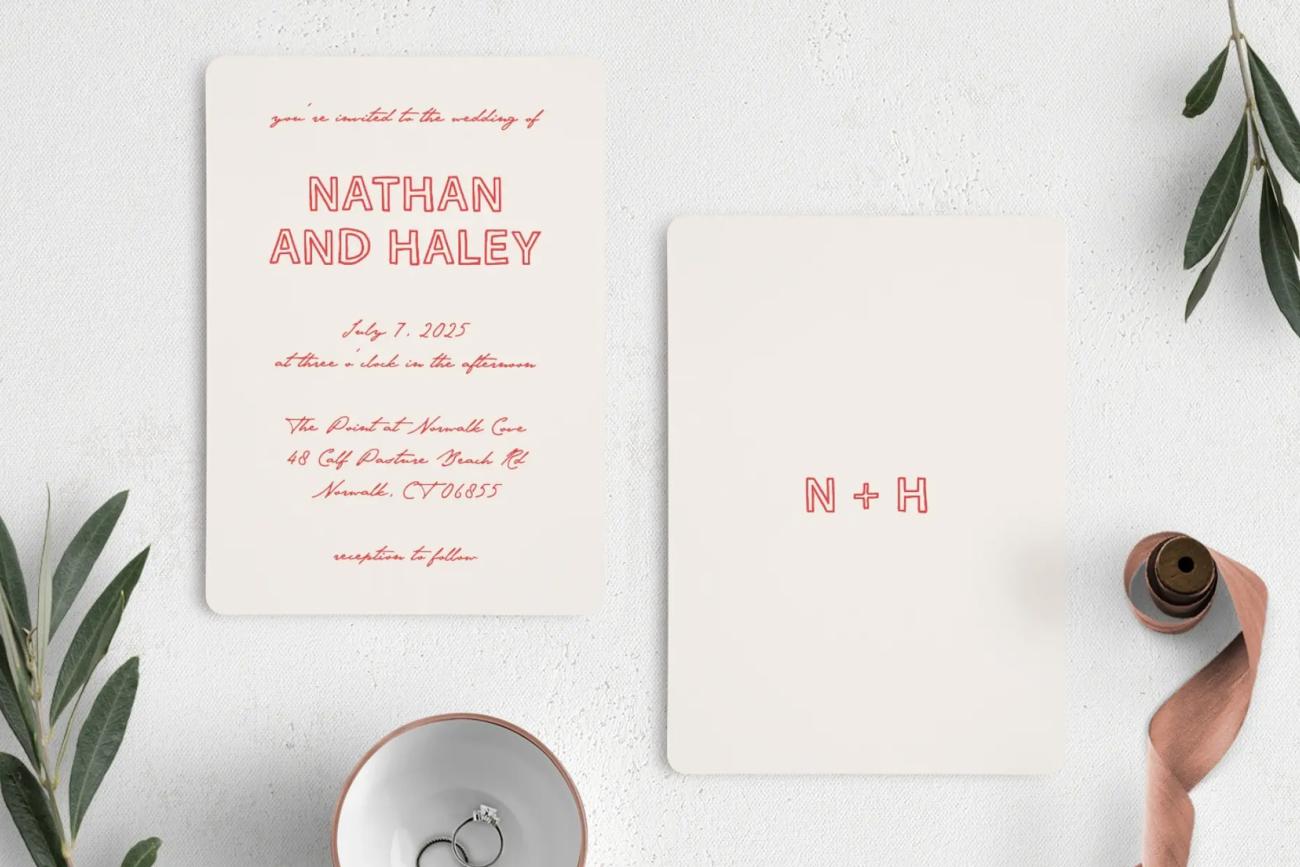 New Wedding Invitations Bold and Bright