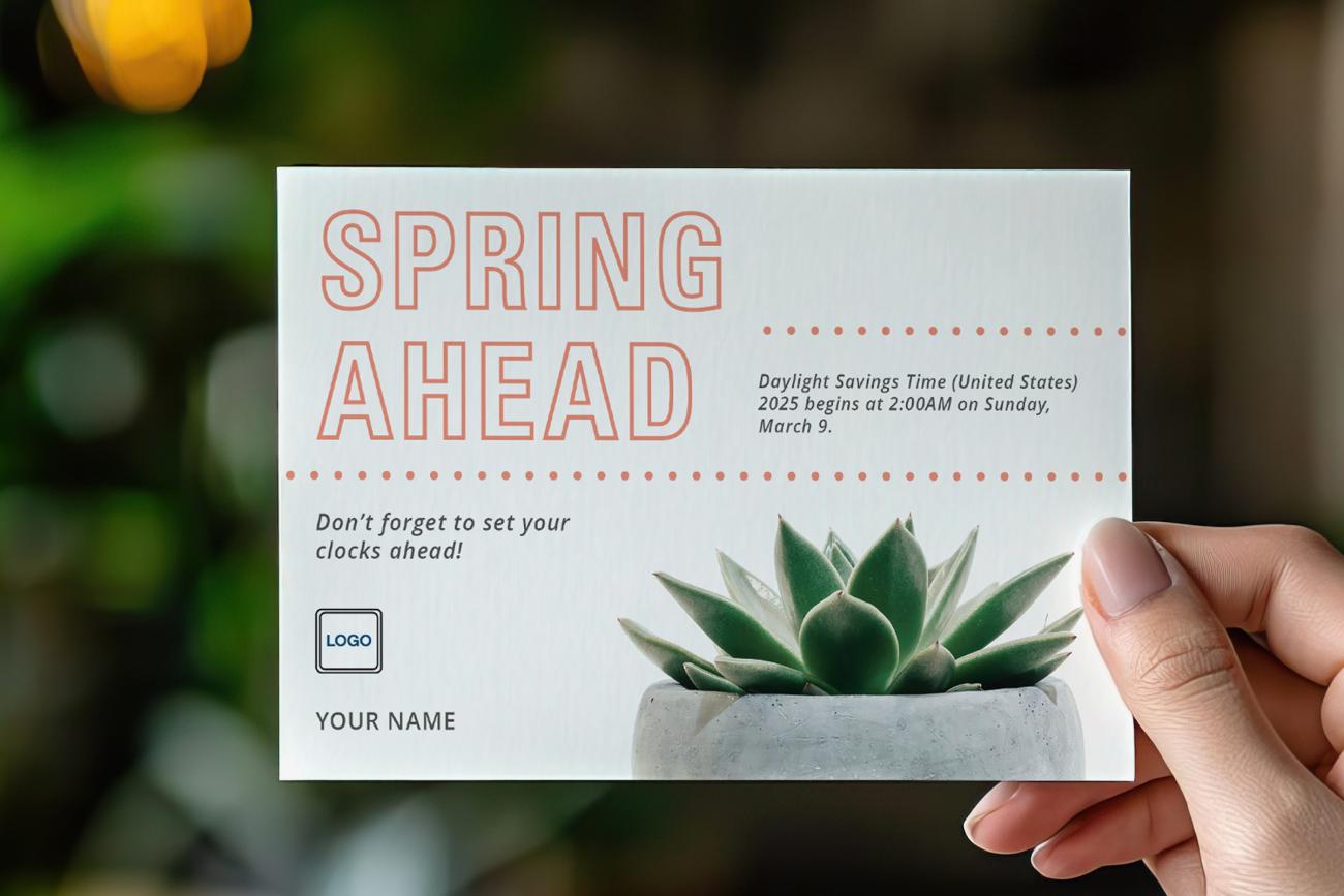 Spring Ahead Postcard