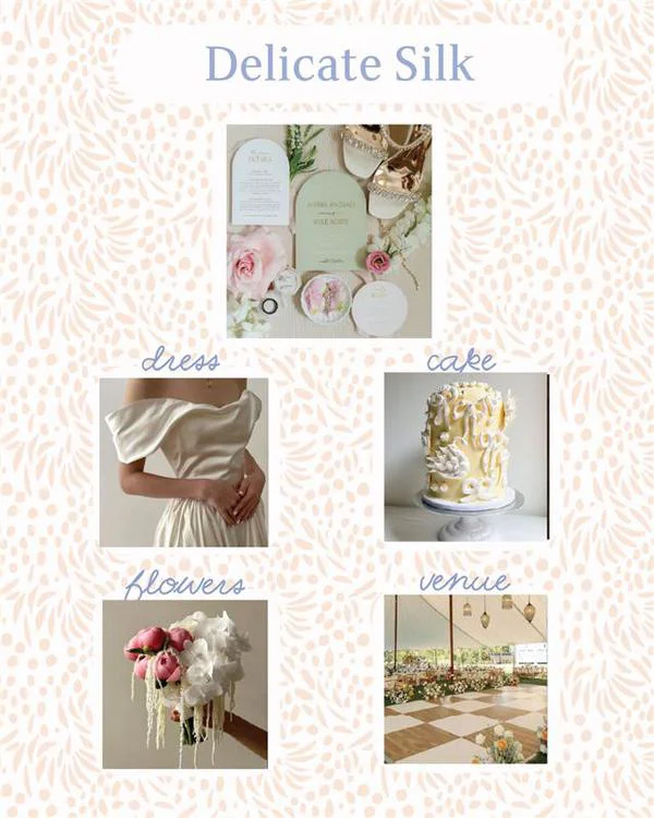 Spring Wedding Themes Delicate Silk