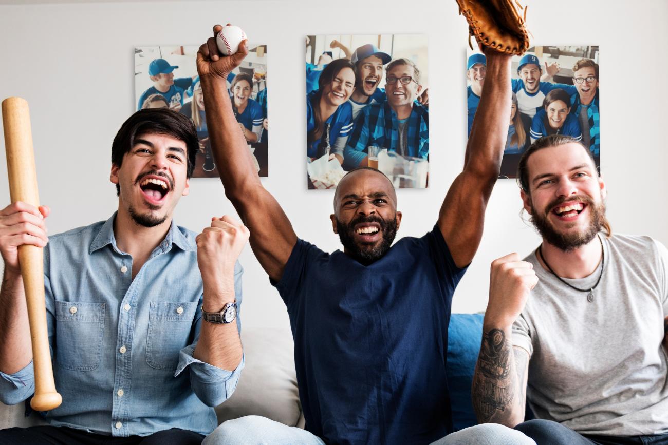 Baseball Fresco Wall Art
