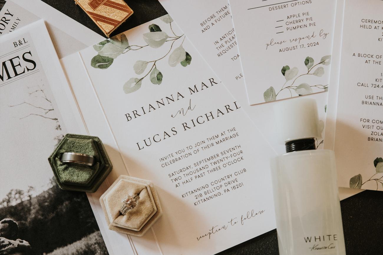 Briana & Lucas Real Wedding - Invitation