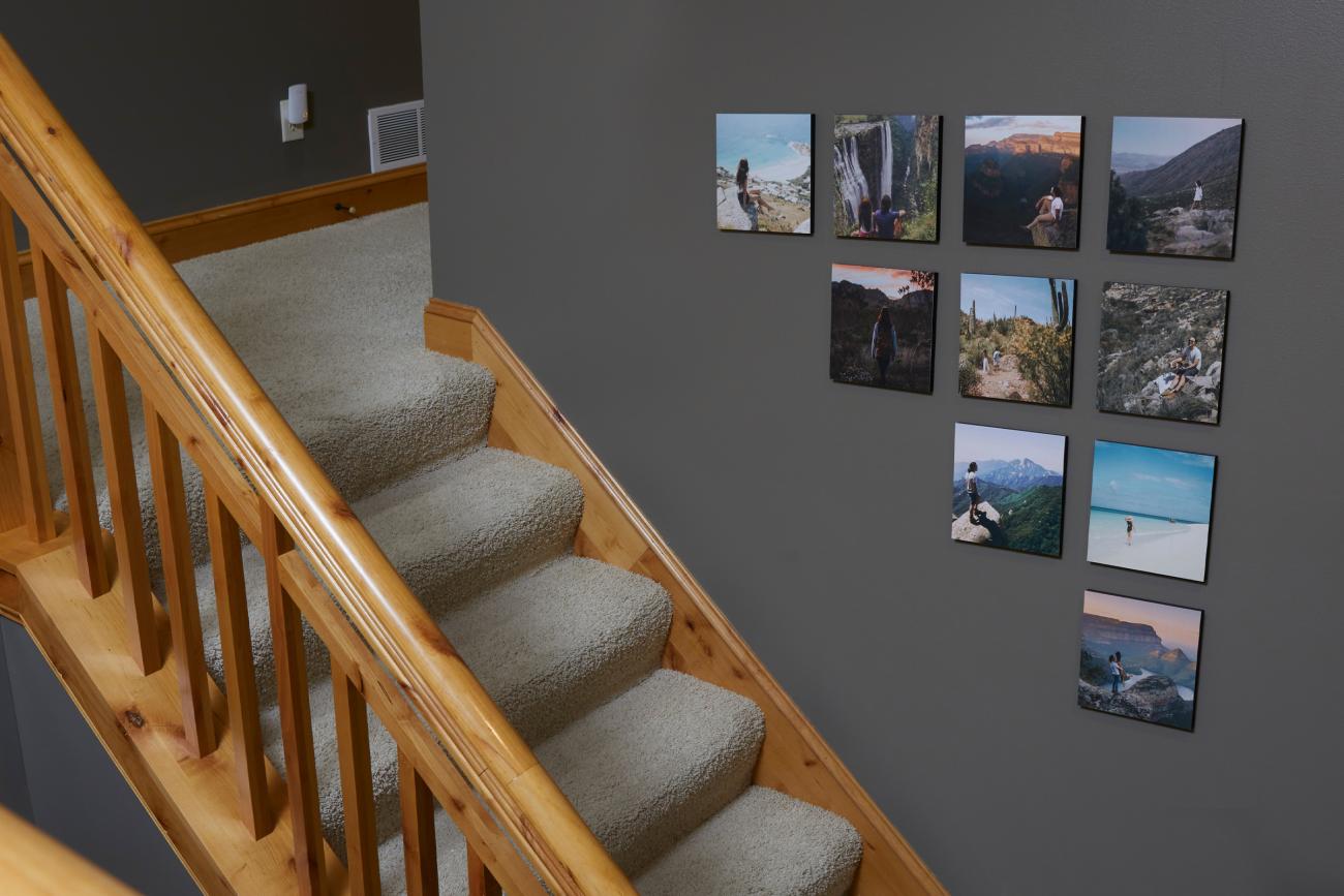 Gallery Wall in the Stairway